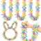 3 Pieces 49 ft Easter Tinsel Garland Decorations Pastel Pink Blue Yellow Metallic Festooning Garland Glittering Sparkling for Easter Party Spring Festival Indoor Outdoor Hanging Decor Holiday
